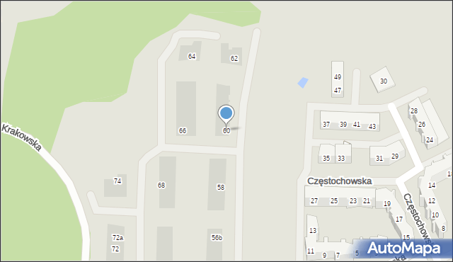 Gdańsk, Piotrkowska, 60, mapa Gdańska