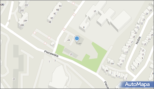 Gdańsk, Piecewska, 12, mapa Gdańska