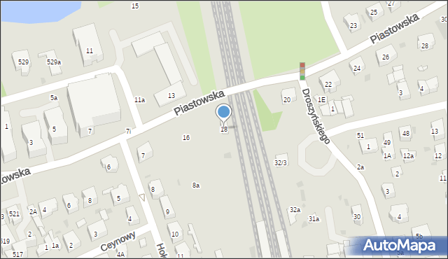 Gdańsk, Piastowska, 18, mapa Gdańska