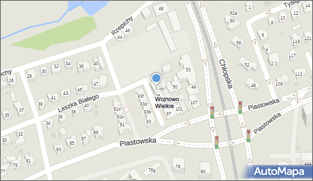 Gdańsk, Piastowska, 95a, mapa Gdańska