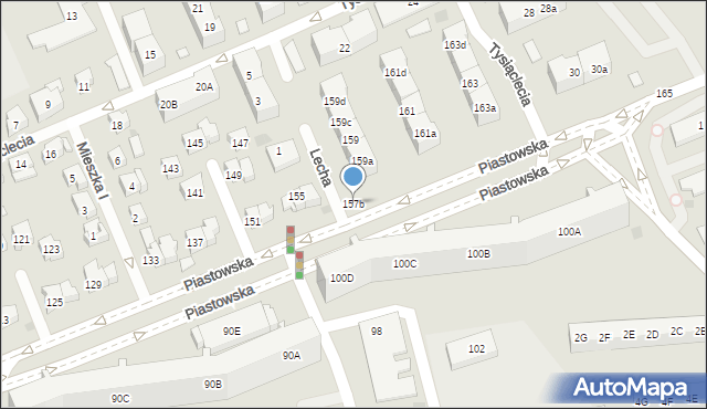 Gdańsk, Piastowska, 157b, mapa Gdańska