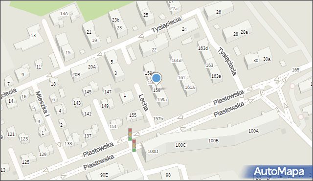 Gdańsk, Piastowska, 159, mapa Gdańska