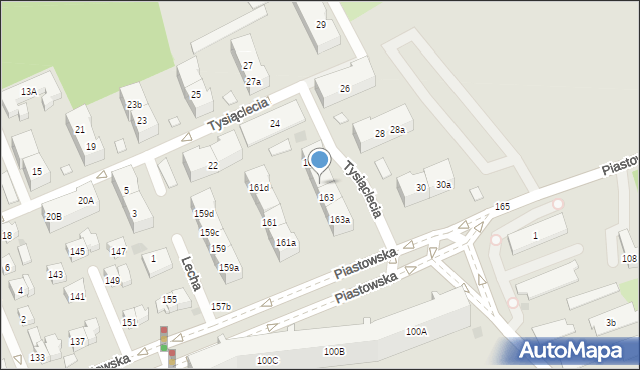 Gdańsk, Piastowska, 163c, mapa Gdańska