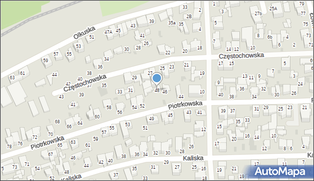 Gdynia, Piotrkowska, 48, mapa Gdyni