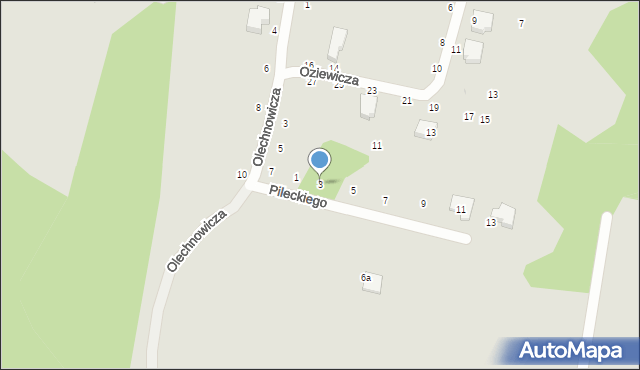 Gdynia, Pileckiego Witolda, rtm., 3, mapa Gdyni