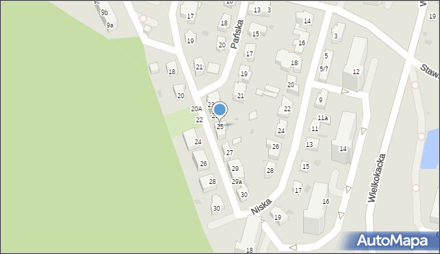Gdynia, Pionierów, 25, mapa Gdyni