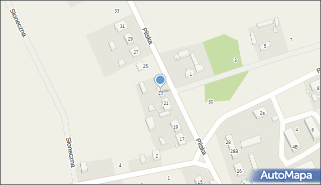 Gębice, Pilska, 23, mapa Gębice