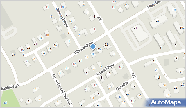 Głogów Małopolski, Piłsudskiego Józefa, marsz., 18, mapa Głogów Małopolski