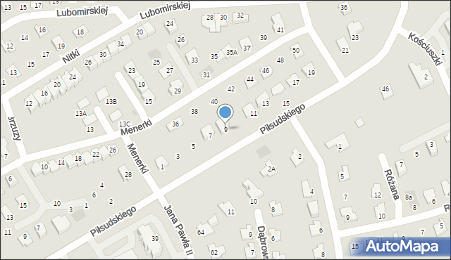 Głogów Małopolski, Piłsudskiego Józefa, marsz., 9, mapa Głogów Małopolski
