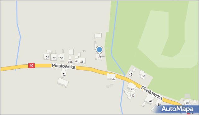 Głogówek, Piastowska, 44, mapa Głogówek