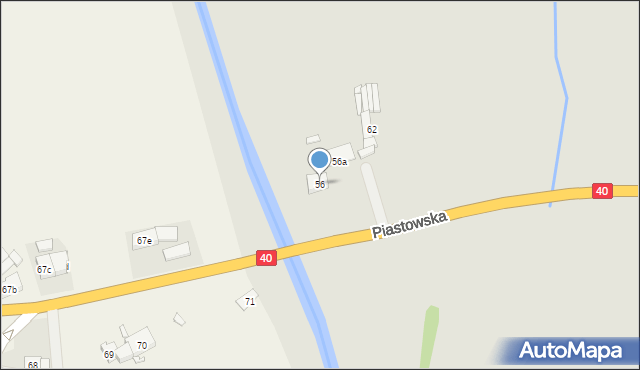 Głogówek, Piastowska, 56, mapa Głogówek