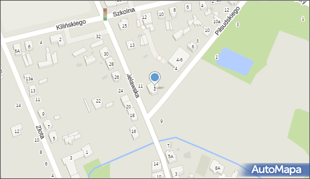 Głowno, Piłsudskiego Józefa, marsz., 2, mapa Głowno