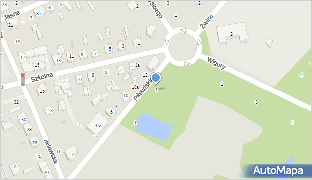 Głowno, Piłsudskiego Józefa, marsz., 3, mapa Głowno