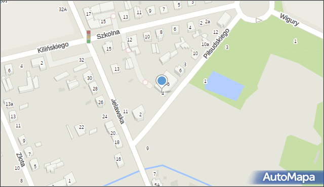 Głowno, Piłsudskiego Józefa, marsz., 4, mapa Głowno