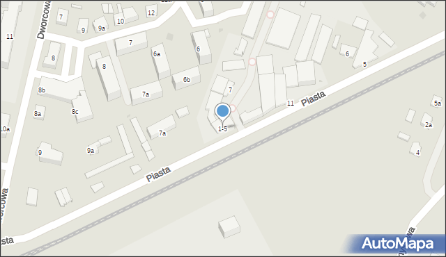 Gniewkowo, Piasta, 1-5, mapa Gniewkowo