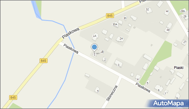 Gołąb, Piaskowa, 1, mapa Gołąb