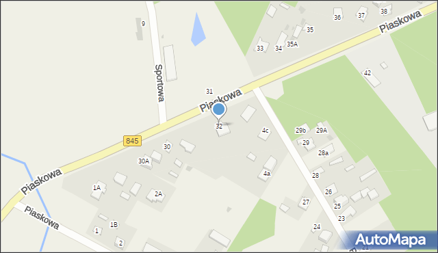 Gołąb, Piaskowa, 32, mapa Gołąb