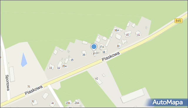 Gołąb, Piaskowa, 37, mapa Gołąb