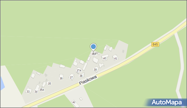 Gołąb, Piaskowa, 38A, mapa Gołąb