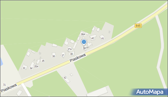 Gołąb, Piaskowa, 39, mapa Gołąb