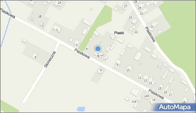 Gołąb, Piaskowa, 6, mapa Gołąb