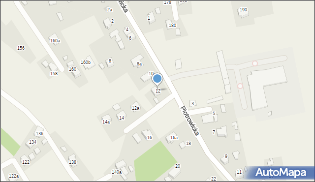Gołkowice, Piotrowicka, 12, mapa Gołkowice