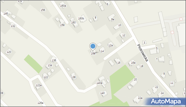 Gołkowice, Piotrowicka, 14a, mapa Gołkowice