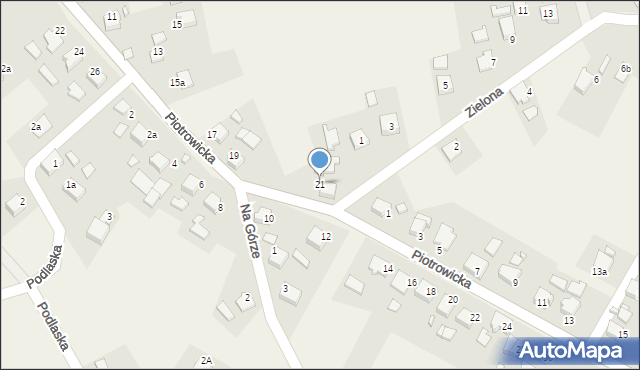 Gołkowice, Piotrowicka, 21, mapa Gołkowice
