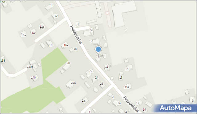 Gołkowice, Piotrowicka, 9, mapa Gołkowice