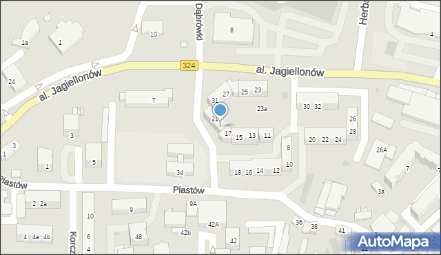 Góra, Piastów, 19, mapa Góra