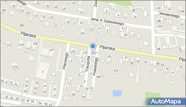 Góra Kalwaria, Pijarska, 101, mapa Góra Kalwaria