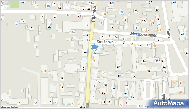 Góra Kalwaria, Pijarska, 12, mapa Góra Kalwaria