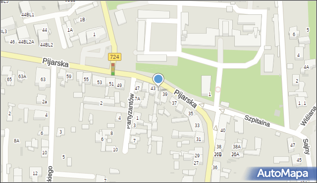 Góra Kalwaria, Pijarska, 41, mapa Góra Kalwaria