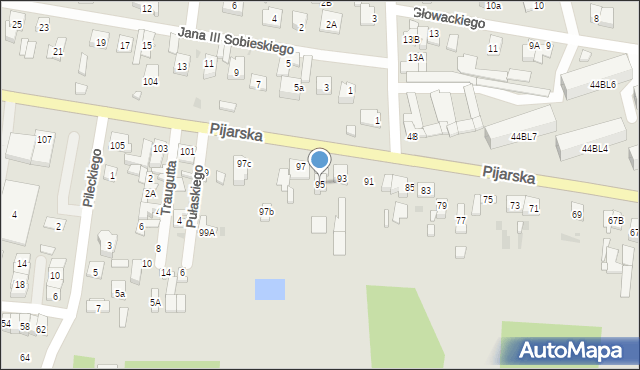 Góra Kalwaria, Pijarska, 95, mapa Góra Kalwaria