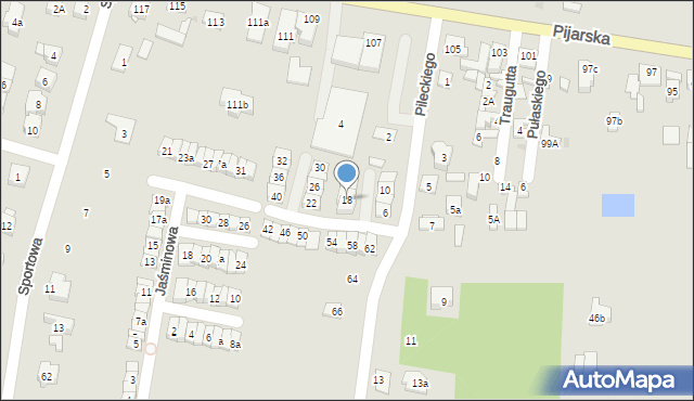 Góra Kalwaria, Pileckiego Witolda, rtm., 18, mapa Góra Kalwaria