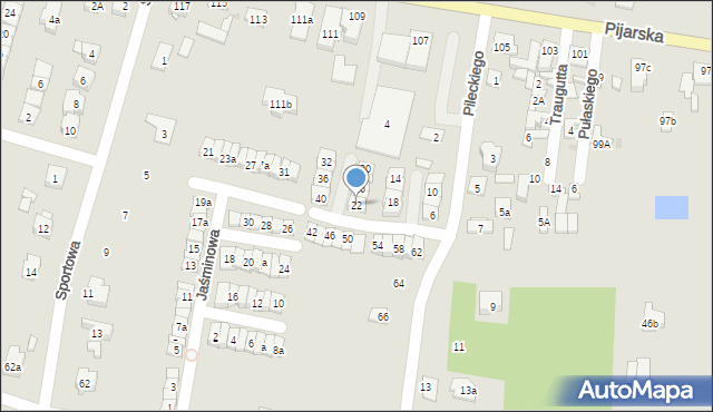 Góra Kalwaria, Pileckiego Witolda, rtm., 22, mapa Góra Kalwaria