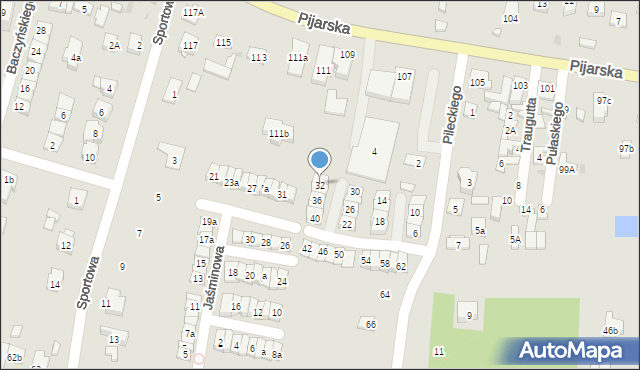 Góra Kalwaria, Pileckiego Witolda, rtm., 32, mapa Góra Kalwaria