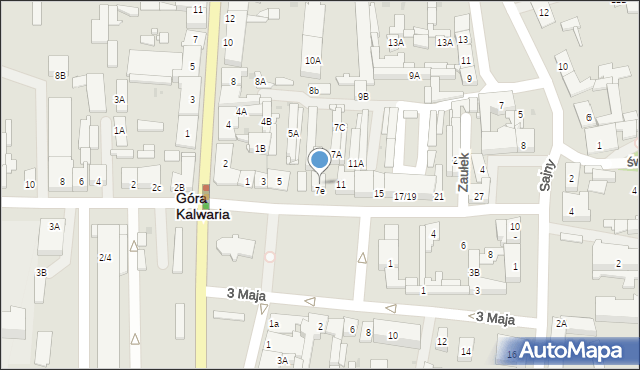 Góra Kalwaria, Piłsudskiego Józefa, marsz., 9, mapa Góra Kalwaria