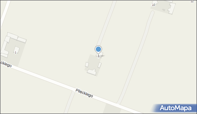 Górzno, Pileckiego Witolda, rtm., 7, mapa Górzno