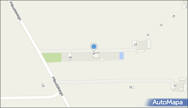 Górzno, Piłsudskiego Józefa, marsz., 47, mapa Górzno