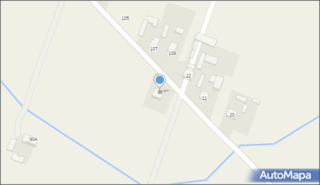 Górzno, Piłsudskiego Józefa, marsz., 96, mapa Górzno