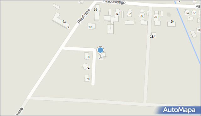 Gorzów Śląski, Piaskowa, 22, mapa Gorzów Śląski