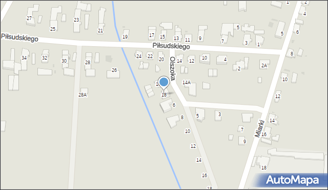 Gorzów Śląski, Piłsudskiego Józefa, marsz., 18, mapa Gorzów Śląski