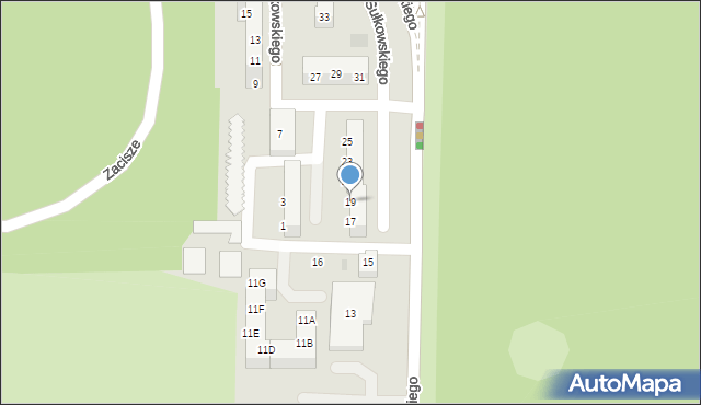 Gorzów Wielkopolski, Piłsudskiego Józefa, marsz., 19, mapa Gorzów Wielkopolski