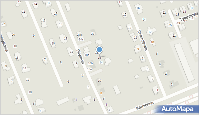 Gorzów Wielkopolski, Pirytowa, 16, mapa Gorzów Wielkopolski