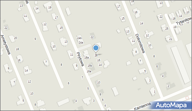 Gorzów Wielkopolski, Pirytowa, 18, mapa Gorzów Wielkopolski