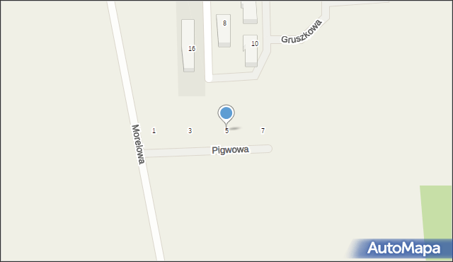 Gościcino, Pigwowa, 5, mapa Gościcino