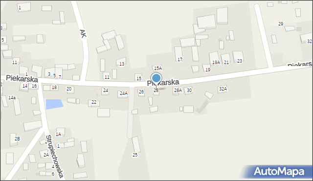Goszczyn, Piekarska, 28, mapa Goszczyn