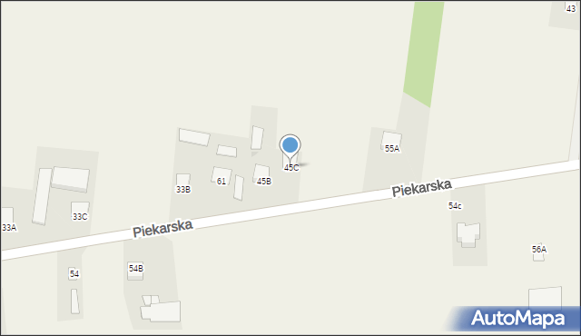 Goszczyn, Piekarska, 45C, mapa Goszczyn