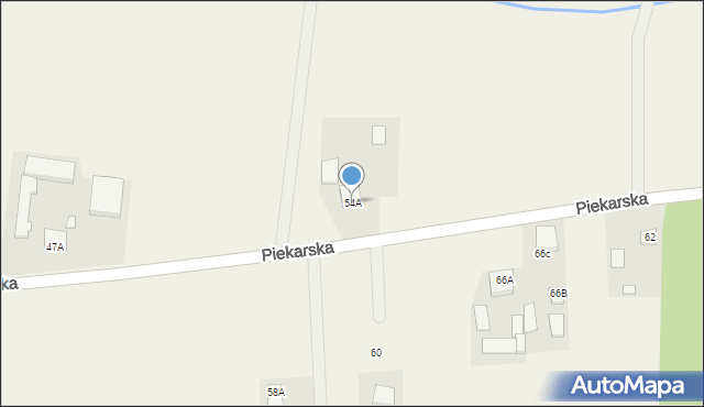 Goszczyn, Piekarska, 54A, mapa Goszczyn